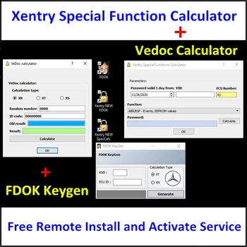 2022 Ыстық!!! DAS Xentry Sepcial Функция калькуляторы FDOK Vedoc калькуляторы Keygen MB Star C3 C4 DOIP C5 C6 VCI Тегін қашықтан орнату