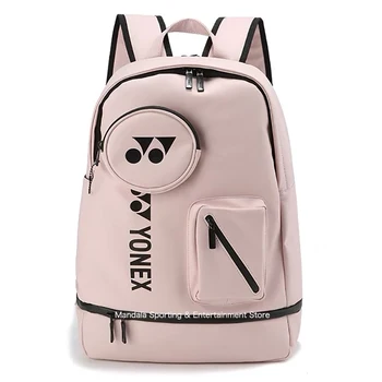 2023 Түпнұсқа YONEX рюкзактары ерлерге арналған аяқ киім бөлімі бар су өткізбейтін жасанды былғары бадминтон сөмкесі