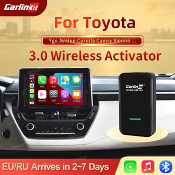 Apple CarPlay үшін Carlinkit 3.0 Toyota Corolla Rav4 Camry Altis Levin FJ Cruiser Crown 2015-2022 WIfi IOS 14 үшін сымсыз қосқыш