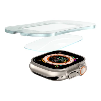 Apple Watch Ultra 49mm үшін экран қорғағыш шыны IWatch 8 ultra 49mm Groove үшін мөлдір толық қорғаныс пленкасы оңай орнату