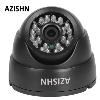 AZISHN ыстық сатылымы 700tvl/1000TVL CMOS IR-CUT 24IR түнгі көру түсті аналогтық камерасы Ішкі қауіпсіздік күмбезді бейнебақылау камерасы