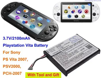 Cameron Sino 2100mAh ойын консолінің батареясы 4-451-971-01, Sony PCH-2007, PS Vita 2007, PSV2000 үшін SP86R
