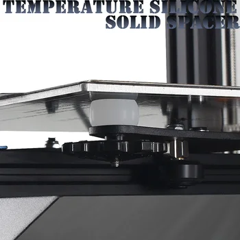CR-10 CR10S Ender-3 Prusa I3 3D принтер бөліктеріне арналған жоғары температуралы силиконды қатты аралық ыстық төсек тегістеу бағанасы Bluer