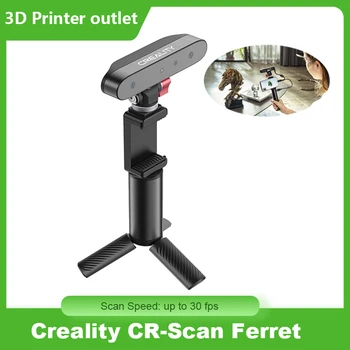 Creality CR-Scan Ferret 3D сканері Қолмен 30 кадр/с сканерлеу жылдамдығы қос режимді сканерлеу Толық түсті текстураларды қолдау Қуатты телефон