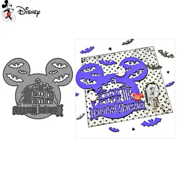 Disney Haunted Mansion Cutting Dies Mickey Diecut DIY альбомына арналған Хэллоуин қағаз картасын жасау Сәндік қолөнер DieCut Жаңа 2022