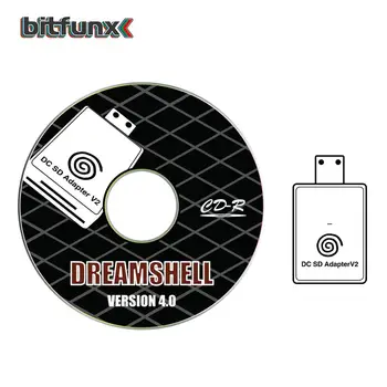 DreamShell жүктеушісі бар SEGA Dreamcast және CD үшін Bitfunx DC SD TF карта адаптерін оқу құралы V2