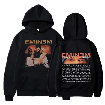 Eminem ашуды басқару туры 2002 Hoodie Vintage Harajuku Күлкілі Рик футболкалары Ұзын жеңді ерлер Әйелдер Пуловер сәні