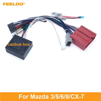 FEELDO Car 16pin стерео радио қуат кабелінің адаптері Mazda үшін сымдар 3(08-12)/5(08-15)/6(07-12)/8/ CX-7
