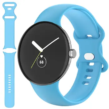 Google Pixel Watch диапазонына арналған белдік Smartwatch білезік спорттық силикон білезік Correa аксессуарлары Pixel Watch белсенді диапазонына арналған белдік