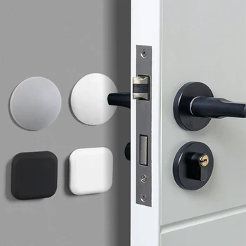 Home Anti-Collision Wall Sticker Thick силикон Handle Door Stopper Wall Mute Protective Shockproof Crash Padсиликоновые накладки