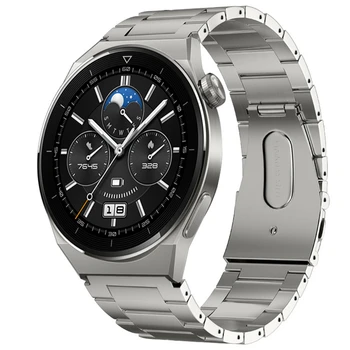Huawei Watch 3/GT2-3 Pro/GT тот баспайтын болаттан жасалған белдікке арналған 22 мм титан металл бау Samsung Watch 3/Gear S3/Amazfit GTR/Stratos Band