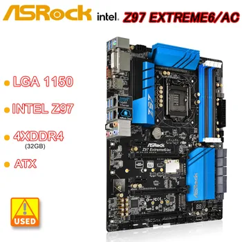 LGA 1150 аналық платасы AsRock Z97 EXTREME6/AC Intel Z97 DDR3 32GB PCI-E 3.0 M.2 USB 3.0 ATX HDMI 5-ші буын Intel Core i7 i5i3 үшін