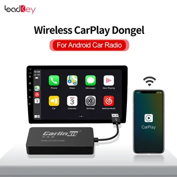 LoadKey & Carlinkit Carplay Сымсыз Android Auto Dongle Aftermarket Android радиосы Netflix Mirrorlink теледидар бейнесі Smart Box Autokit