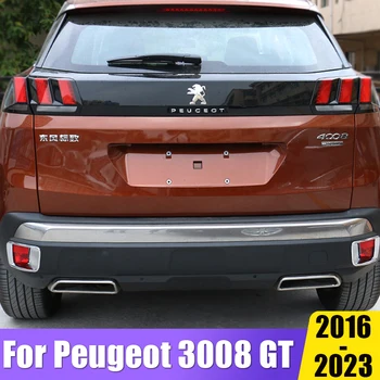 Peugeot 3008 5008 GT 2017 2018 2019 2020 2021 2022 2023 Гибридті автокөлік керек-жарақтарына арналған артқы сорғыш глушитель ұшы ұшы құбыр қақпағы