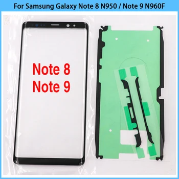 Samsung Galaxy Note 8 N950F Note 9 N960F сенсорлық экраны үшін СКД дисплей Алдыңғы сыртқы шыны линза Сенсорлық экран Шыны қақпақ желім