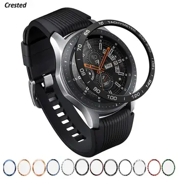 Samsung Galaxy Watch 46mm/42mm/ 45mm/41mm/GearS3 Frontier Smartwatch қақпағы спорттық жабысқақ бампер сақинасы үшін металл корпус жақтауы