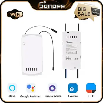 SONOFF iFan04 L/H 433Mhz Smart WIfi төбе желдеткіші және жарық қосқышы контроллері Alexa Google EWeLink арқылы RF қашықтан басқару құралын қолдайды
