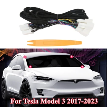 Tesla Model 3 стандартты диапазоны Plus SR+ 2017-2023 үшін орнату құралымен белсенді емес динамикті белсендіру сымдар жинағын жаңартыңыз