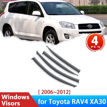 Toyota Rav4 2011 RAV 4 XA30 2006~2012 Керек-жарақтарына арналған дефлекторлар Автокөліктің бүйірлік терезелері Жаңбыр Қасынан қорғағыштар 2007 2008 2009 2010