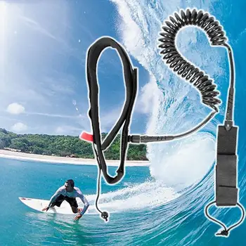 Көп функциялы Longboard Surf Leash TPU Орамға қарсы әмбебап Серфинг тақталарының барлық түрлері белдік арқанды пайдаланады