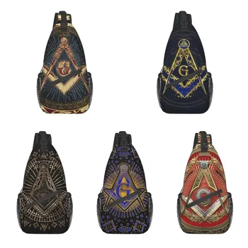 Масондық итарқа кеудеге арналған кросс денелі сөмке Ерлерге арналған салқын масондық масон иығына арналған рюкзак