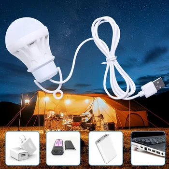 Портативті фонарь лагері шамдары 3W/5W/7W Power Outdoor Camping Multi Tool 5V шатырлы кемпингке арналған жарықдиодты USB шамы