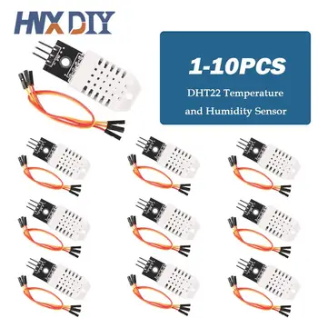 1-10 дана DHT22 сандық температура мен ылғалдылық сенсоры AM2302 модулі+кабелі бар ПХД