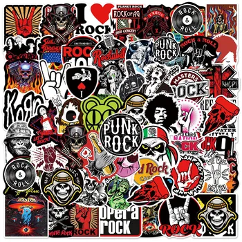 10/30/50 / 104PCS Rock Band Music Singer Punk Graffiti Stickers Guitar Skateboard Laptop Phone Luggage Car Motorcycle Cool Sticker