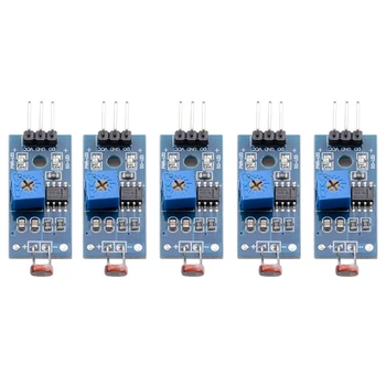 10 ДАНА Фоторезистор модулі Arduino UNO үшін сандық жарық қарқындылығын анықтау фотосезімтал сенсор модулі