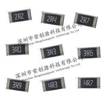 100 дана/лот 1206 smd чип резисторы 5% 2.2R 2R2 2.4R 2R4 2.7R 2R7 3R 3R0 3.3R 3R3 3.6R 3R6 3.9R 3R9 4.3R 4R3 4.7R 4R7 3.2*1.6 мм