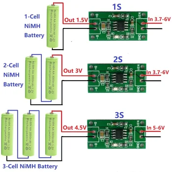 1A NimH қайта зарядталатын батарея Көп мақсатты зарядтағыш 1.5V 3V 4.5V CC/CV зарядтау модулі 1.2V 2.4V 3.6V батареялар