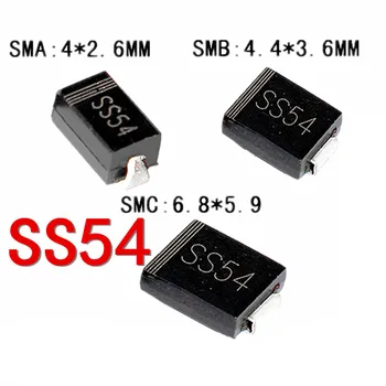 20 дана SS54 SMA SMB SMC SS540 SMD SK54 5A 40V DO-214AB Schottky диоды жаңа және түпнұсқа