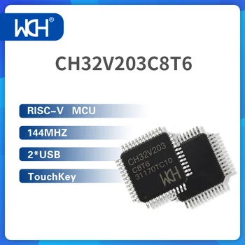 20 дана/Лот CH32V203 RISC-V MCU 144 мГц 2*USB сенсорлық пернесі