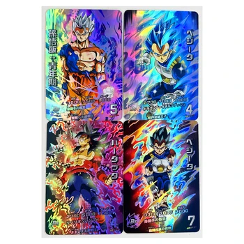 4 дана/жиынтық Dragon Ball Z GT Super Saiyan Heroes шайқас картасы Ultra Instinct Goku Vegeta ойын жинағы карталары
