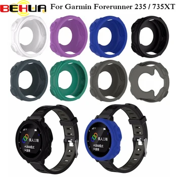 BEHUA Garmin Forerunner 235 / 735XT GPS Watch Shell корпустарына арналған жоғары сапалы силикон білезік білезік қорғаныс корпусының қақпағы