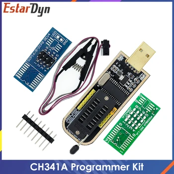 CH341A 24 25 сериялы EEPROM Flash BIOS USB бағдарламашы модулі + SOIC8 SOP8 EEPROM 93CXX / 25CXX / 24CXX DIY жинағы үшін сынақ клипі