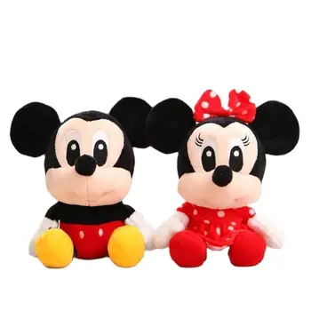 Disney Mickey Mouse Minnie сүйкімді Плюш ойыншықтары Жануарлар тігісі Lilo Vigny Аю Толтырылған қуыршақ Балалар Рождестволық сыйлықтар