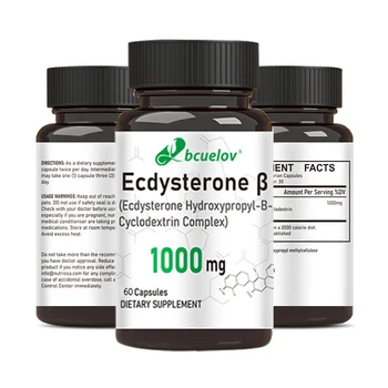 Ecdysterone капсулалары - бұлшықетті құруға, майды жағуға және ерлердің денсаулығын жақсартуға көмектеседі Метаболизмді қолдайды, төзімділікті жақсартады