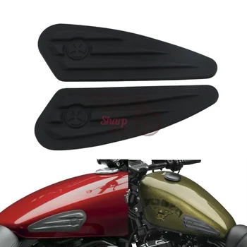 Harley Sportster XL 883 1200 X48 Street XG750 үшін мотоциклге арналған газ багының жастықшалары сырғанауға қарсы тартқыш төсем жапсырмасы Бүйірлік отын жапсырмалары