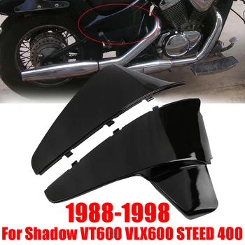 Honda Shadow VT 600 VT600 VLX600 VLX 600 STEED 400 1988 - 1998 Мотоцикл аксессуарларына арналған бүйірлік қаптаманың қорғаныс батарея қақпағы