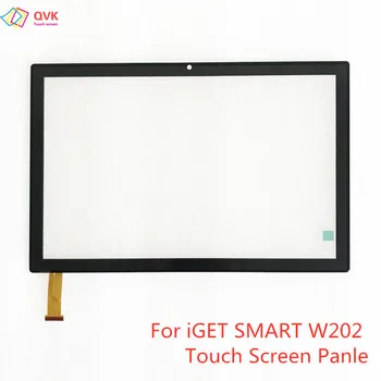 iGet SMART W202 планшеті үшін 10,1 дюйм Сыйымдылықты сенсорлық экранды цифрландыру сенсоры Сыртқы шыны панель P/N YC-PG101-127-A1 SLR W202