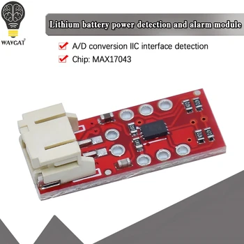 LiPO отын өлшегіш литий батареясын анықтау тақтасы модулі A/D түрлендіру IIC I2C интерфейсі MAX17043 Diy электрондық