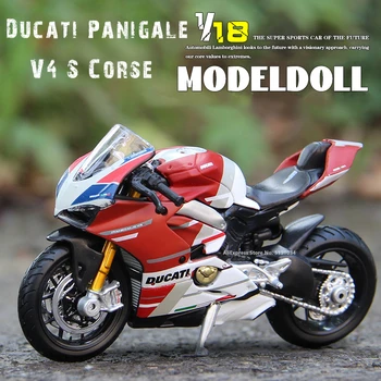 Maisto 1:18 Ducati Panigale V4 S Corse Kawasaki Moto Car Түпнұсқа рұқсат етілген модельдеу қорытпасы мотоцикл үлгісі ойыншық автокөлік коллекциясы
