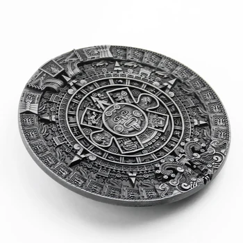 Vintage Aztec Күн күнтізбесі Ерлерге арналған Майя белбеуі Жұмбақ Ежелгі Майя өркениетінің үлгісі Белдік Тоға Джинсы аксессуарлары
