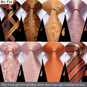 Ерлерге арналған галстук жиынтығы қызғылт сары қара Пейсли Жібек үйлену галстуктары ерлерге арналған жаңа сән дизайны Сапалы Ханки манжеттер жинағы Dropshipping