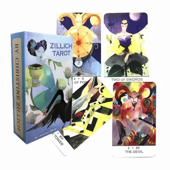 Жаңа карта Zilliche Tarot картасы Тағдырды болжау Отбасылық кешке арналған қағаз карталар ойыны Tarot және әртүрлі Tarot опциялары