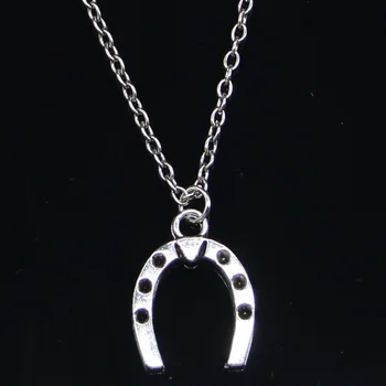 Жаңа сәнді ожерель 21x16 мм бақытты тақа ат кулондары Қысқа Ұзын әйелдер Ерлерге арналған Колар Сыйлық зергерлік шокер