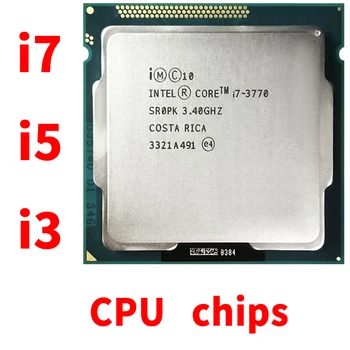 Пайдаланылған Intel Core i7 3770 3.4гГц 8M 5.0GT/s LGA 1155 i5 - 2300 2500 K 3570 4430 4590 3470 i3 4130 SR0PK CPU жұмыс үстелі процессоры