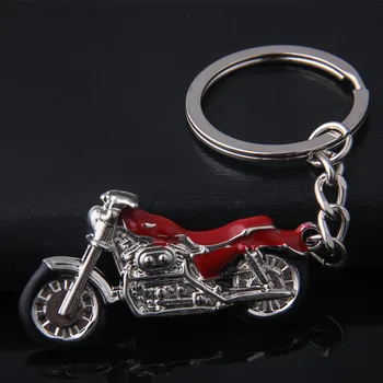 Ретро шығармашылық металл 3D мотоцикл кілттер тізбегі Harley жол талғамайтын мотоцикл кілт сақинасы Ерлер көлігіне арналған кулон зергерлік сыйлық